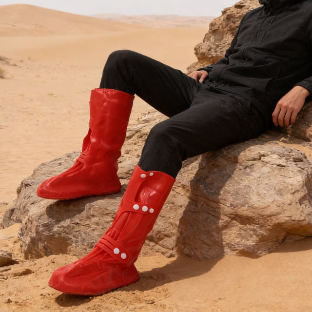 BESTYASH 1Par Cubiertas Para Botas Impermeables Con Contra Arena Y Suela Antideslizante