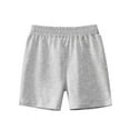 thumbnail image 5 of GYRATEDREAM Toddler Boy Shorts Summer Solid Color Cotton Running Athletic Shorts Kids Casual Classic Fit Jogger Shorts for 18-24M Gray, 5 of 6