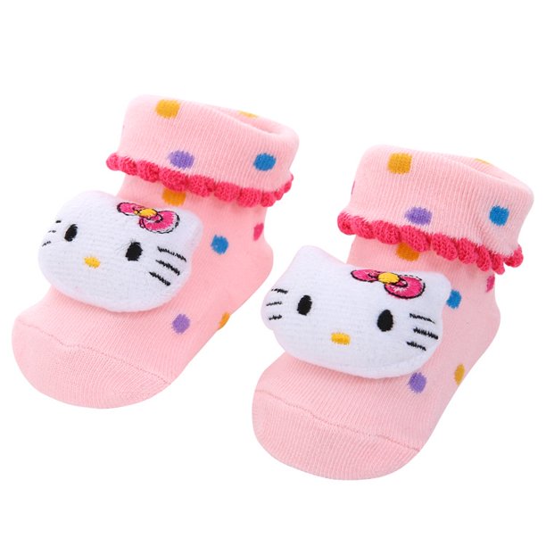 0-12 Meses Recién Nacido Nuevo De Dibujos Animados Antideslizante Muñeca Tridimensional Calcetines De Bebé Rayas Punto Lindo Para Niños Gao Jiahui unisex