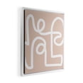thumbnail image 3 of Society6 Molly Madfisalmostmakesperfect blush squiggle White Framed Canvas Wall Art 75541-CFWH01, 3 of 3