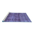 thumbnail image 2 of Ahgly Company Machine Washable Indoor Rectangle Abstract Blue Modern Area Rugs, 7' x 10', 2 of 4