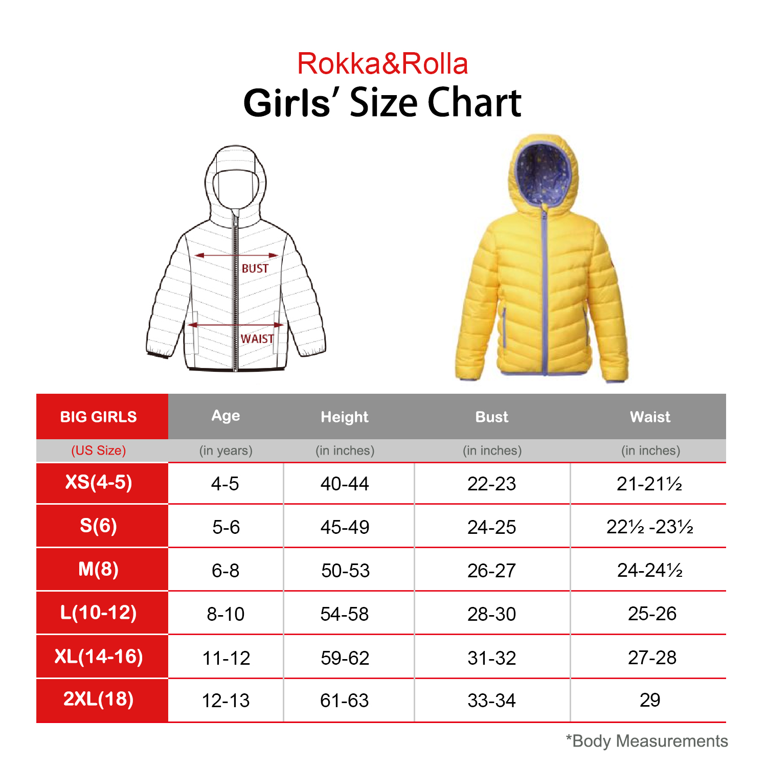 Rokka&Rolla Girls' Reversible Light Puffer Jacket Coat, Sizes 4-18 - image 2 of 9