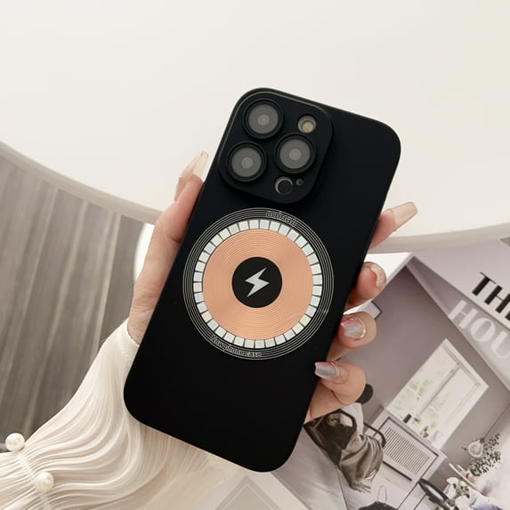 Magnetic Case for iPhone 13 Pro Max Compatible with MagSafe Wireless Charging, All-Inclusive Lens Protection Heat Dissipation Rugged PC Shockproof Slim Cover for iPhone 13 Pro Max,Black