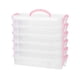 thumbnail image 4 of Estuche De Transporte Para Rotulador, Organizador De Marcadores De Colores, Estuche Para Bolígrafo Con Pincel Transparente, Hebilla Rosa, 4 of 8