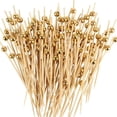 thumbnail image 3 of 100Pcs Cocktail Picks, Fancy Toothpicks for Appetizers, Decorative Skewers for Appetizers Drinks Party Fruit, 4.7 Inch Long Wooden Bamboo Gold Ball Food Sticks Charcuterie Boards Accessories, 3 of 6