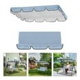 thumbnail image 5 of Outdoor Swing Canopy Replacement Cover - Heavy Duty Waterproof & Windproof 3-Seater Top Cover for Patio Swing Chairs - UV Protection Rip-Proof Garden Swing Cover 98"x 73"x 7" for Backyard, Porch, 5 of 9