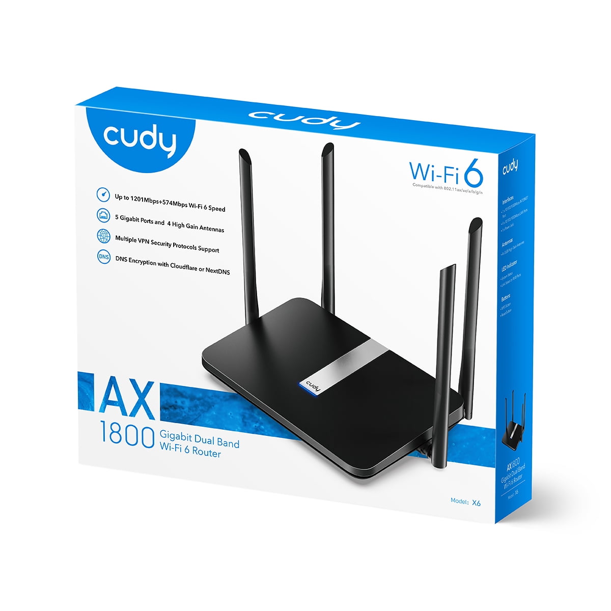 Cudy AX1800 Gigabit Wi-Fi 6 Mesh Router