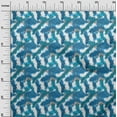 thumbnail image 2 of oneOone Silk Tabby Medium Blue Fabric Animal Skin Sewing Fabric By The Yard Printed Diy Clothing Sewing Supplies 42 Inch Wide-HWM, 2 of 4