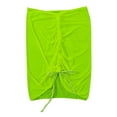thumbnail image 6 of GYUJNB Women's Sheer Mesh Beach Cover Up Skirt - Ruffle Trim Drawstring Bikini Wrap for Swimwear,XL, 6 of 7