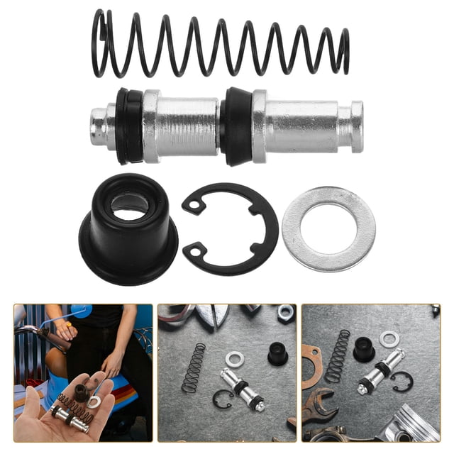 IDEANATEGRATE 1Jgo Kit De Reconstrucción De Servofreno Para Motocicleta Con Piezas Duraderas Color Plata