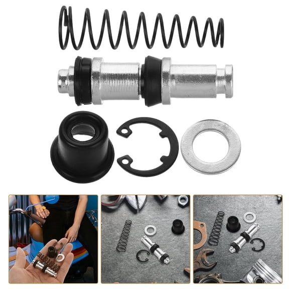 IDEANATEGRATE 1Jgo Kit De Reconstrucción De Servofreno Para Motocicleta Con Piezas Duraderas Color Plata