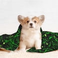 thumbnail image 4 of Naloa Green Bright Web with Spiders Dog Blanket, 3 Sizes Cat Blanket for Indoor Cats Large Medium Small Dog Gifts-Medium, 4 of 8