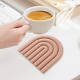 thumbnail image 4 of Placemat 2 Silicone Insulation for Kitchen Heat Morandi Rainbow Style Thick Pot Mat with Non-, 4 of 5