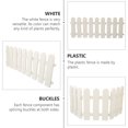 thumbnail image 2 of HLONK Portable Decorative Plastic Fence  White, 2 of 6