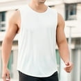 thumbnail image 6 of Men's Athletic Tank Top Casual Workout Vest Sleeveless Printed Patchwork Design for Gym Running and Daily Fitness Training Comfortable Breathable Lightweight Activewear Top Mens Muscle Gym Tank Top Breathable Sleeveless Shirts for Active Men, 6 of 7