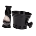 thumbnail image 2 of Tazón de afeitar, juego de brochas de afeitar, taza de afeitar portátil, cepillo de jabón, kits de aseo para novio, padre, barbería, día Negro, 2 of 8