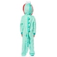 thumbnail image 3 of Sesame Street Toddler Kids' Union Suit Embroidered Hooded Footless Character Pajama Lounge Sleepwear - Elmo Abby Cadabby, 3 of 7