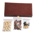 thumbnail image 3 of Ajedrez,Ajedrez Damas Backgammon 3 en 1 Juegos de mesa,Juego de ajedrez de madera para adultos y niños,ligero,Juego de mesa de damas,juegos de backgammon de estrategia,Almacenamiento de piezas, 3 of 9