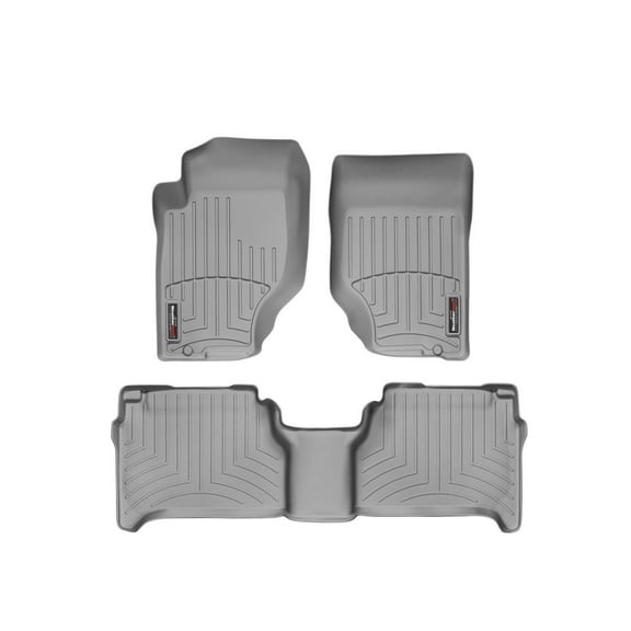 WeatherTech Custom Fit FloorLiners compatible with 2003-2009 Kia Sorento - 1st & 2nd Row, Grey