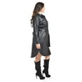 thumbnail image 2 of Vestido camisero de piel sintetica Roman Fashion /Tallas Extras, 104 (Negro) negro 40, 2 of 6