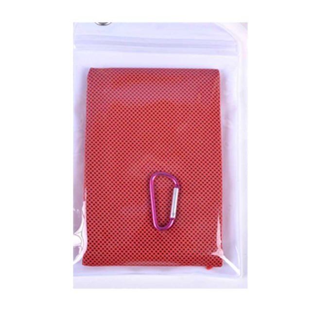 Wweixi Serviettes Rafraîchissantes Absorption de la Sueur Gym Activités Extérieures Serviette Fraîche pour Course Natation Jogging Fournitures de Vacances Rouge