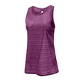 thumbnail image 3 of Felirenzacia Women Tank Top, Sexy Mesh Sheer Long Flowy Loose Lightweight Yoga Jogging Tank,Wine,M, 3 of 5