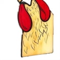 thumbnail image 2 of 3 Uds., Divertido Gallo Que Mira Furtivamente, Decoración de Esquina de Ventana, Adorno de Pollo Acrílico Teñido Hecho A Mano, Atrapasol, Colgante de Ventana de Pared, 2 of 5