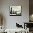 thumbnail image 2 of Forest Wall Art Pine Tree Landscape Canvas Prints Posters Nature Winter Scene Pictures Wall Decor Farmhouse Christmas Living Room Wall Art framed, 2 of 4