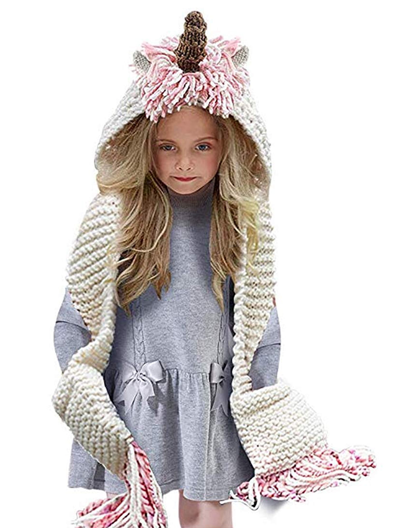New Fashion Infant Girls Boys Toddler Crochet Unicorn Beanie Hat Baby Knit Cap 