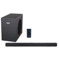 thumbnail image 5 of Naxa Electronics NHS-2050 37-inch Bluetooth Sound Bar and Wireless Subwoofer Home Theater, 40W RMS: 20W x Sound Bar, 20W x Subwoofer, Optical Digital Audio, RCA Stereo, and 3.5mm AUX Inputs, Black, 5 of 5