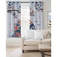 thumbnail image 2 of Independence Day Blackout Curtains for Bedroom Living Room Darkening Curtains 54 Inch Long Red Blue Gnomes Usa Flag Star Tree Branch Short Curtain for Small Window Treatment Grommet Drapes 52"x54"x2, 2 of 9