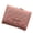 Pink, variant on Womens Wallet Small Rfid Ladies Compact Bifold Leather Coin Purse with Zipper Kiss Lock