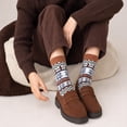 thumbnail image 4 of Loritta Wool Socks for Women, 5 Pairs Thermal Crew Winter Boot Socks, Shoe Size 5-9, 4 of 8