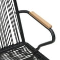 thumbnail image 5 of vidaXL 5 Piece Garden Dining Set Black PVC Rattan, 5 of 5