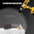 thumbnail image 3 of 10 Pcs 17×13×7mm Power Tool Motor Carbon Brush Black+gold+silver, 3 of 5