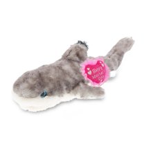 DolliBu Happy Mother's Day Super Soft Plush Blacktip Reef Shark Figure - Cute Stuffed Animal with Pink Heart Message for Best Mommy, Grandma, Wife, Daughter - Cute Sea Life Plush Toy Gift - 16.5" Inch