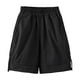 thumbnail image 2 of Pantalones cortos informales de trabajo de color liso para niños, pantalones finos y holgados de longitud media de verano para niños, pantalones cortos para bebés, pantalones de algodón para niños, 2 of 5