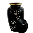 thumbnail image 3 of Hind Handicrafts Brass Pet Memorial Cremation Urns for Dogs and Cats Ashes - Keepsake Ash Urn - Funeral Urn (Pewter Paw, 45 Cubic Inches), 3 of 4