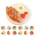 thumbnail image 1 of 24pcs Miniature Food Models Doll House Snack Models Fake Food Props Miniature Food Mixed Style, 1 of 3