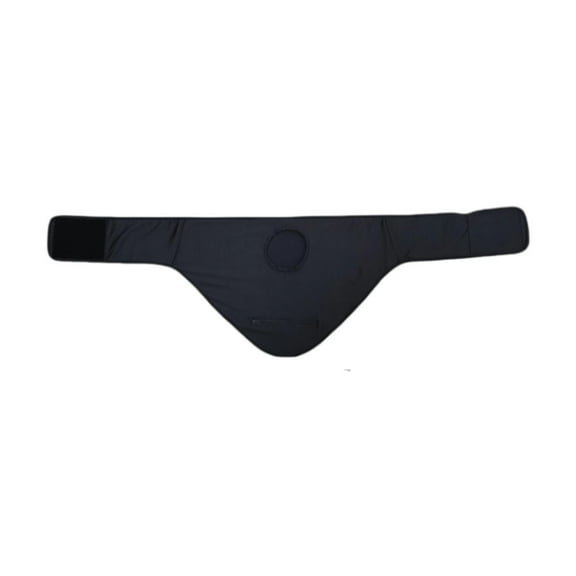 Serenable Colostomy Bag Cover Easy to Use Simple Appearance Nylon Drainage Bag Holder Ostomy for Women Men Black , L L