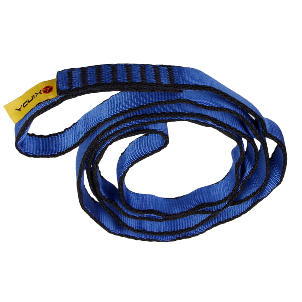 Walmeck 23KN 16mm 60cm/2ft Rope Runner Webbing Sling Flat Strap Belt for Mountaineering Rock Climbing Caving Rappelling Rescue Engineering 
