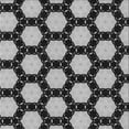 thumbnail image 1 of Ahgly Company Machine Washable Indoor Square Transitional Charcoal Black Area Rugs, 4' Square, 1 of 7