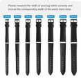 thumbnail image 7 of Uxcell Genuine Leather Band Smooth Flat Leather Watch Strap for Men and Women Black/Black 16mm, 7 of 7