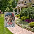 thumbnail image 2 of Yayeee Garden Flag 12" x 18" Double Sided Outdoor Yard Lawn Holiday Decorations, Red Dog Artist, 2 of 6