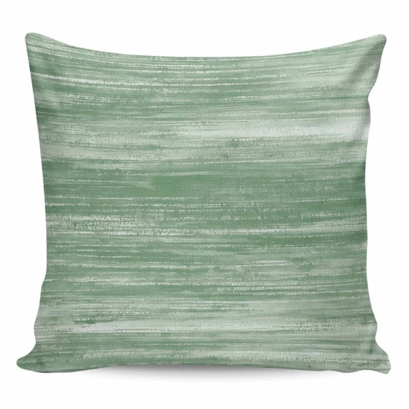Throw Pillow Covers 16x16 Inch, Sage Green Decorative Pillow Cases for Couch Sofa Bed, Vintage Modern Abstract Art Ombre Cotton Linen Square Home Decor Pillowcases with Hidden Zipper