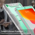 thumbnail image 3 of Allytech iPad 10th Gen Case, iPad 10.9" Case, Rugged Heavy Duty Protection Shockproof Multi Angle Viewing Stand Dual Layers Case Cover for Apple iPad 10.9" 2022 - Green, 3 of 6