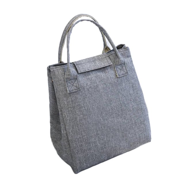 Bolsa térmica reutilizable para almuerzo, bolsa refrigeradora a rayas, caja de almuerzo aislada, bolsa de Picnic, refrigerador escolar para hombres y mujeres kenally JJ17472-01