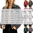 thumbnail image 3 of Tqcoqu Suede Jackets for Women 2026 Casual Button Down Cropped Jacket Fall Long Sleeve Outerwear Coats Work Office Clothes, 3 of 7