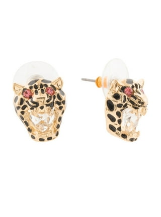 Betsey johnson deals leopard earrings