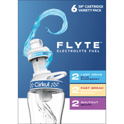 Cirkul Flyte Flavor Cartridge Variety Pack, 6-Pack (2 Last Drive, 2 Fast Break, 2 Shutout)